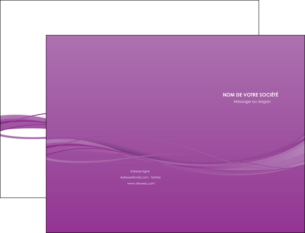 modele pochette a rabat web design fond violet fond colore action MLIP69791