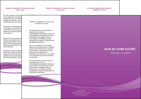 creer modele en ligne depliant 3 volets  6 pages  web design fond violet fond colore action MLIP69805