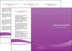 creer modele en ligne depliant 3 volets  6 pages  web design fond violet fond colore action MIF69805