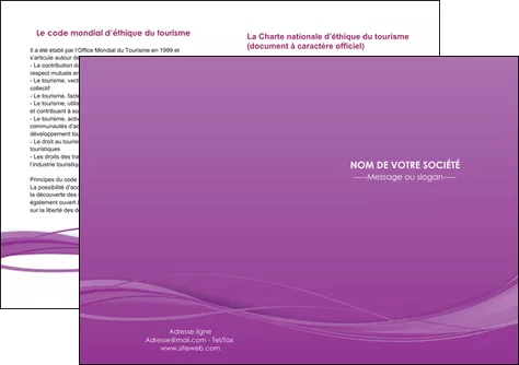 creer modele en ligne depliant 2 volets  4 pages  web design fond violet fond colore action MLGI69819