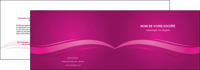 imprimerie depliant 2 volets  4 pages  violet violace fond violet MLGI69847
