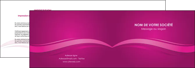 imprimer depliant 2 volets  4 pages  violet violace fond violet MLGI69849