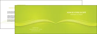 faire modele a imprimer depliant 2 volets  4 pages  espaces verts vert vert pastel fond vert pastel MLGI69953