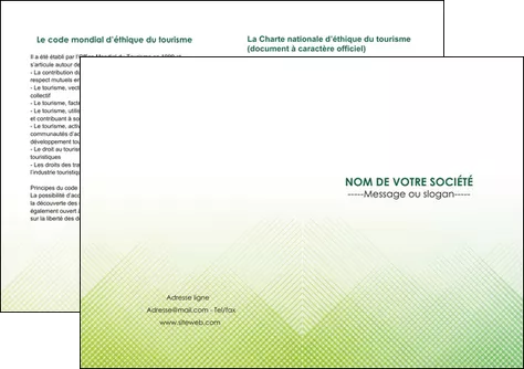 personnaliser modele de depliant 2 volets  4 pages  vert vert pastel carre MLGI70033