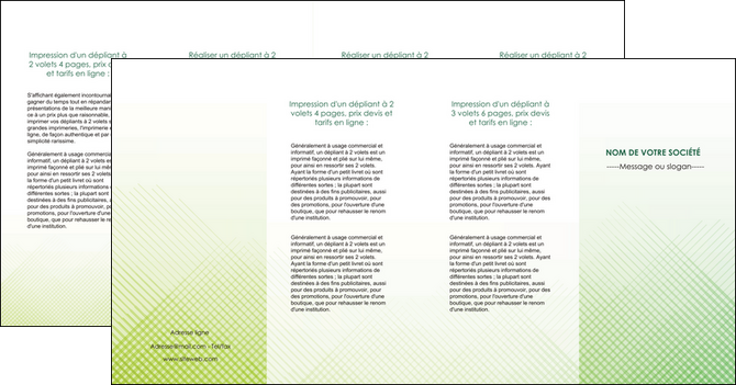 maquette en ligne a personnaliser depliant 4 volets  8 pages  vert vert pastel carre MIFLU70041