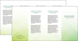 maquette en ligne a personnaliser depliant 4 volets  8 pages  vert vert pastel carre MIFCH70041