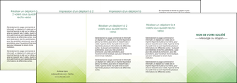 modele depliant 4 volets  8 pages  vert vert pastel carre MIFCH70043
