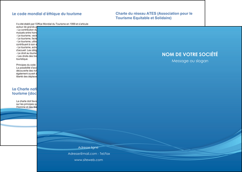 maquette en ligne a personnaliser depliant 2 volets  4 pages  bleu bleu pastel fond bleu MLGI70055