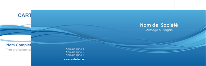 creer modele en ligne carte de visite bleu bleu pastel fond bleu MLGI70057
