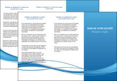imprimer depliant 3 volets  6 pages  bleu bleu pastel fond bleu MIF70075