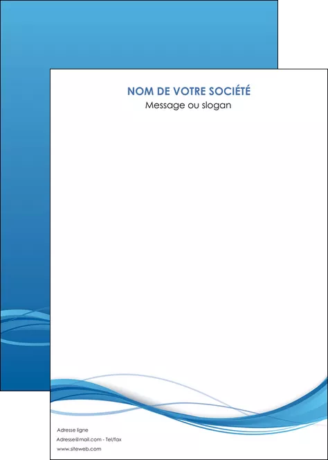 imprimerie affiche bleu bleu pastel fond bleu MLGI70093
