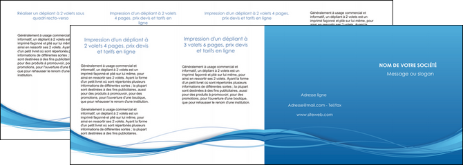 creation graphique en ligne depliant 4 volets  8 pages  bleu bleu pastel fond bleu MLIP70097