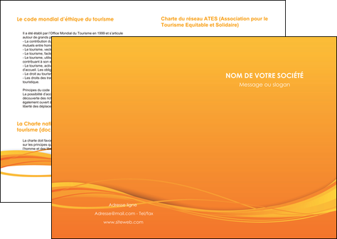 personnaliser maquette depliant 2 volets  4 pages  orange couleur couleurs MLGI70385