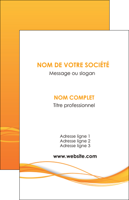 creer modele en ligne carte de visite orange couleur couleurs MLGI70389