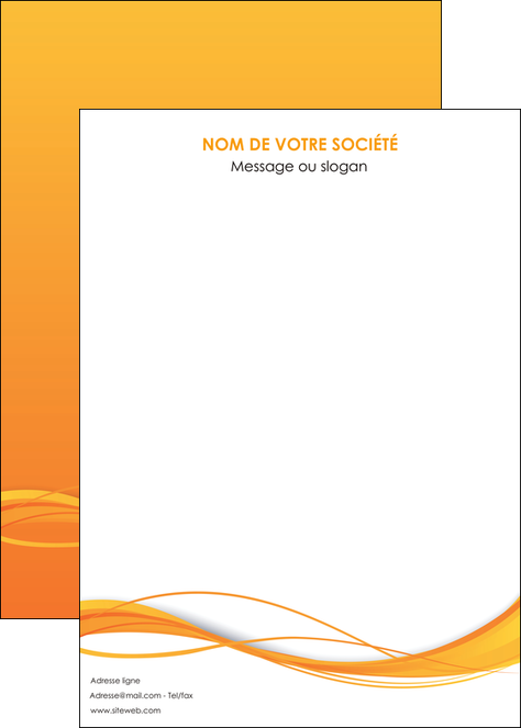 personnaliser maquette affiche orange couleur couleurs MLGI70423