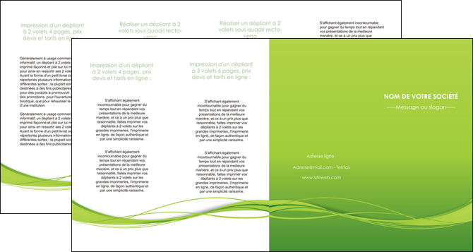 imprimerie depliant 4 volets  8 pages  espaces verts vert vert pastel naturel MLGI70477