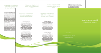 imprimerie depliant 4 volets  8 pages  espaces verts vert vert pastel naturel MIF70477