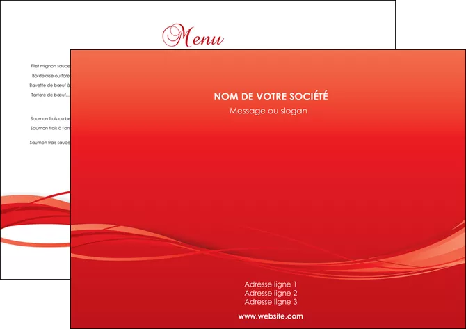 creer modele en ligne set de table rouge couleur couleurs MLGI70483