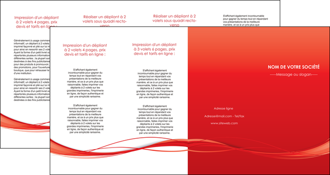 personnaliser modele de depliant 4 volets  8 pages  rouge couleur couleurs MLGI70529