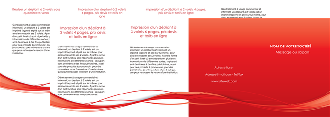 imprimerie depliant 4 volets  8 pages  rouge couleur couleurs MIDLU70531