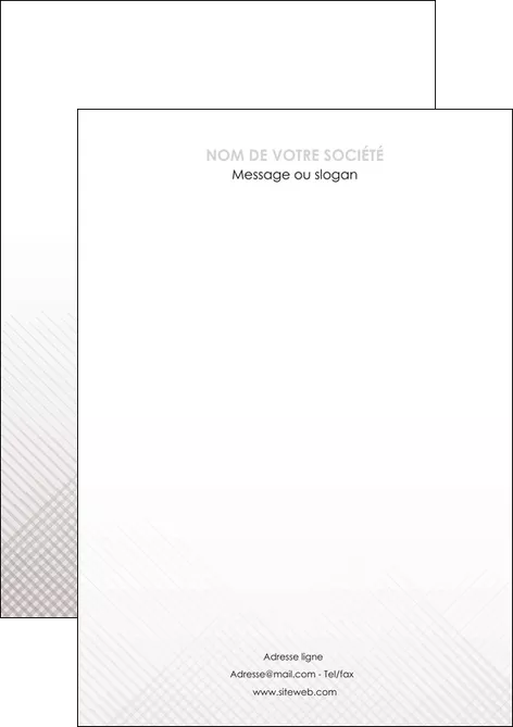 imprimerie flyers gris simple sobre MIFCH70701