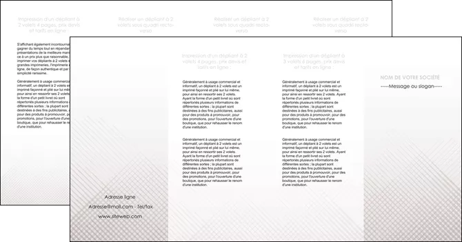 personnaliser maquette depliant 4 volets  8 pages  gris simple sobre MIFLU70747