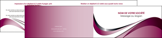 creation graphique en ligne depliant 2 volets  4 pages  web design rose fushia couleur MLGI70797