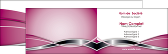 realiser carte de visite web design rose rose fushia abstrait MLGI70873