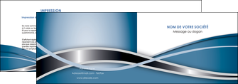 creer modele en ligne depliant 2 volets  4 pages  web design bleu fond bleu pastel MLGI70933