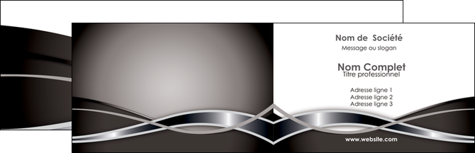 exemple carte de visite web design noir fond gris simple MIFCH70977