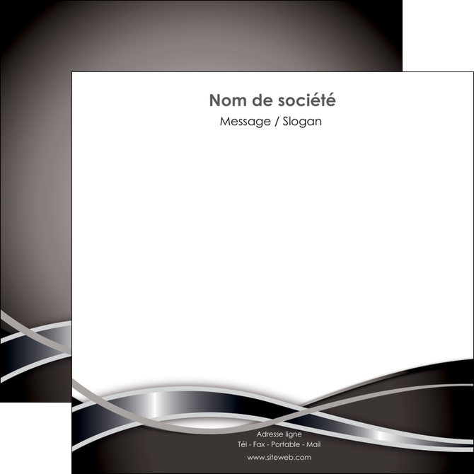 modele en ligne flyers web design noir fond gris simple MIDLU71003