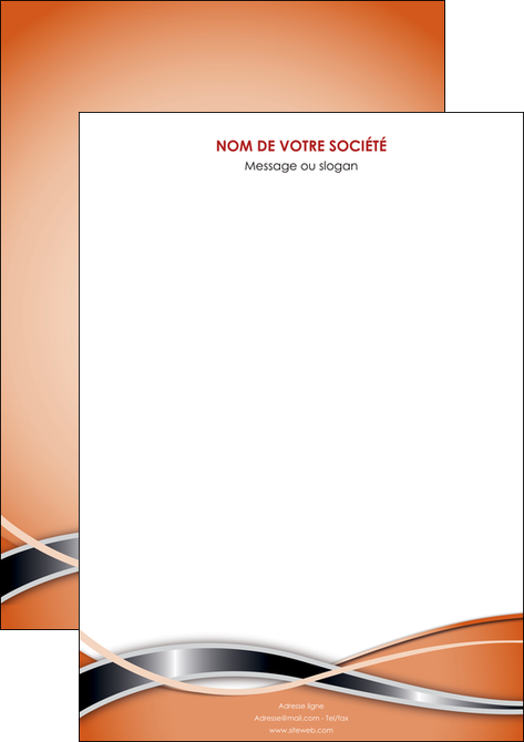faire modele a imprimer affiche web design orange fond orange gris MIDCH71023