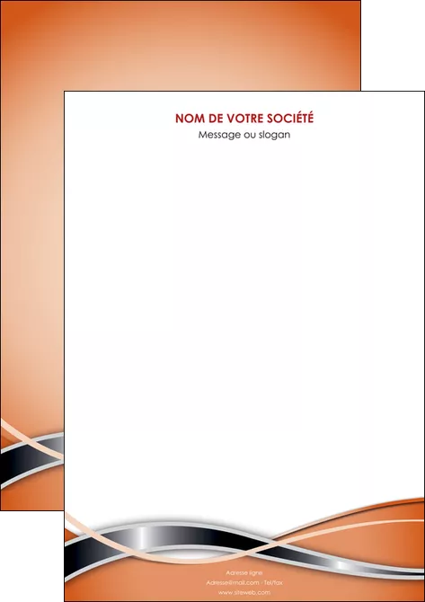 faire modele a imprimer affiche web design orange fond orange gris MLGI71023