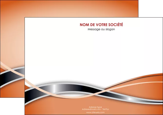 realiser affiche web design orange fond orange gris MIFCH71039