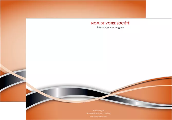 imprimer affiche web design orange fond orange gris MLIGLU71043
