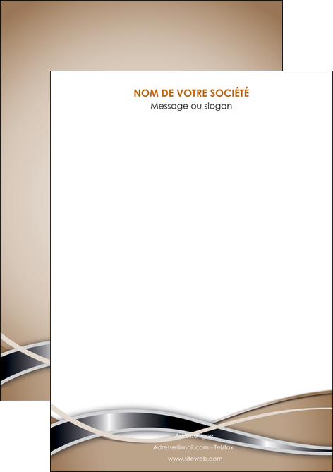 personnaliser modele de flyers web design marron fond marron gris MLGI71135