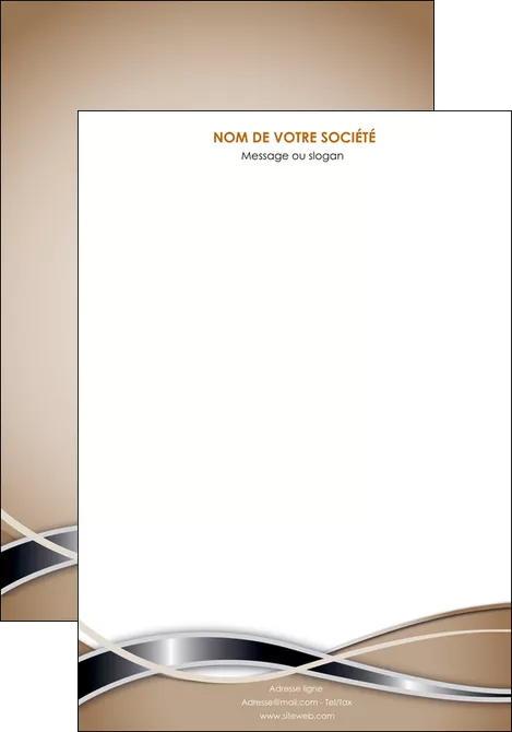 personnaliser modele de affiche web design marron fond marron gris MLGI71139