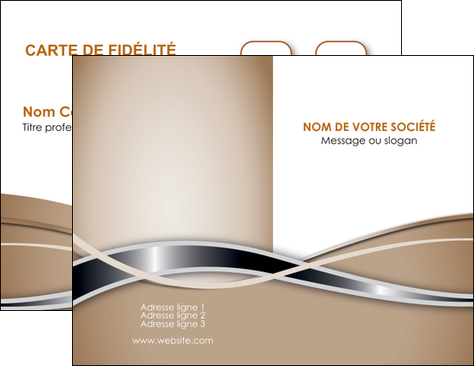 creation graphique en ligne carte de visite web design marron fond marron gris MLGI71143