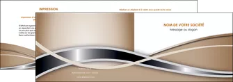 imprimer depliant 2 volets  4 pages  web design marron fond marron gris MLGI71149