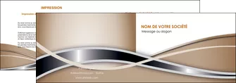 faire modele a imprimer depliant 2 volets  4 pages  web design marron fond marron gris MLGI71151