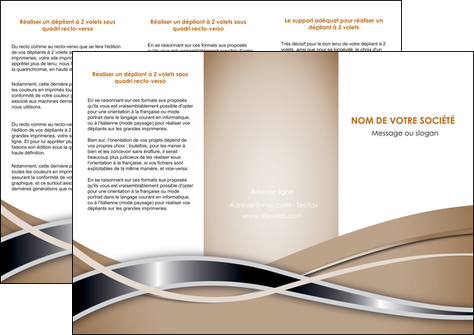 imprimer depliant 3 volets  6 pages  web design marron fond marron gris MLGI71159