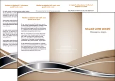 imprimer depliant 3 volets  6 pages  web design marron fond marron gris MLGI71159