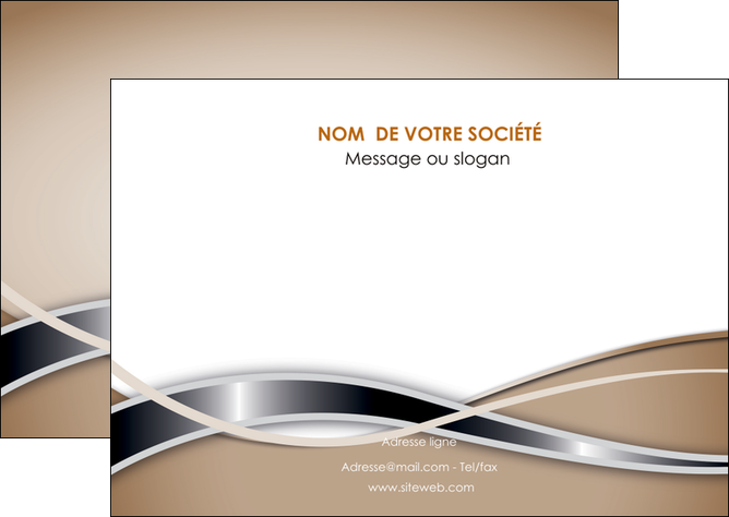 faire modele a imprimer flyers web design marron fond marron gris MLGI71161