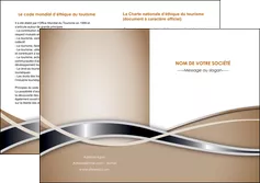creer modele en ligne depliant 2 volets  4 pages  web design marron fond marron gris MLGI71173