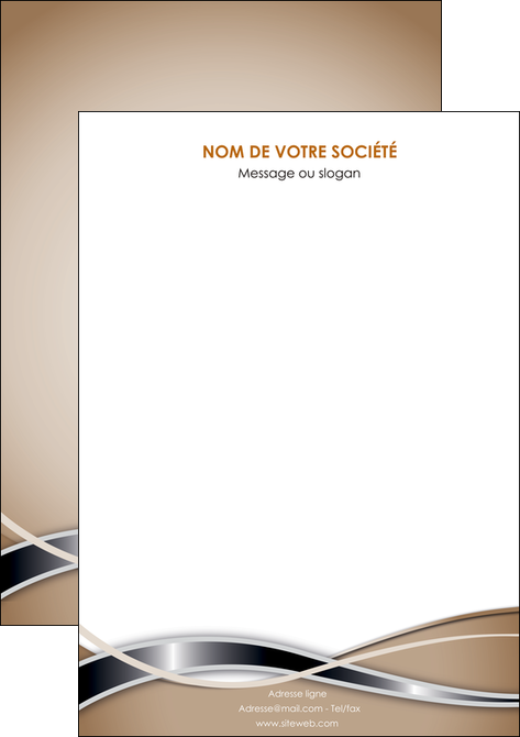modele en ligne affiche web design marron fond marron gris MLGI71175