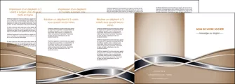 modele en ligne depliant 4 volets  8 pages  web design marron fond marron gris MLGI71177