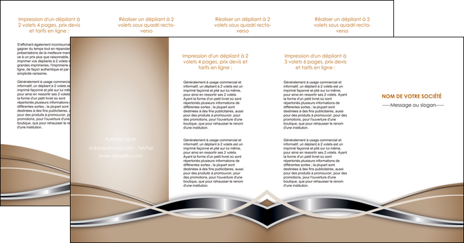 imprimerie depliant 4 volets  8 pages  web design marron fond marron gris MLGI71181