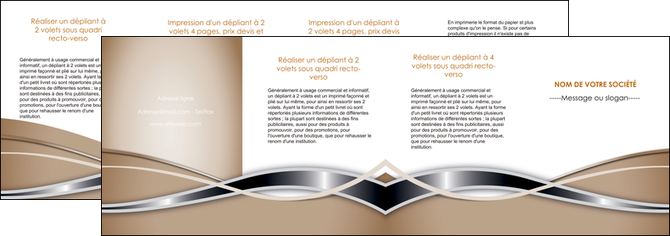 personnaliser modele de depliant 4 volets  8 pages  web design marron fond marron gris MLGI71183