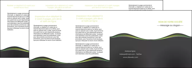 personnaliser maquette depliant 4 volets  8 pages  web design gris gris metallise fond gris metallise MLIGCH71515