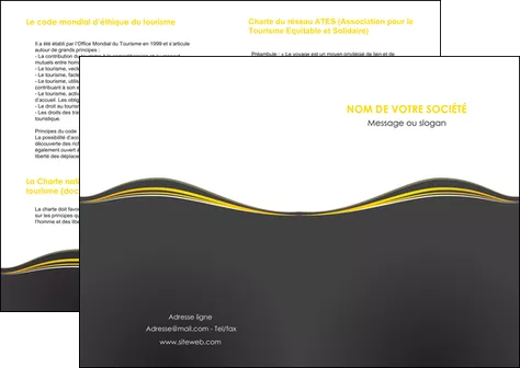 personnaliser modele de depliant 2 volets  4 pages  web design gris gris fonce mat MLGI71525